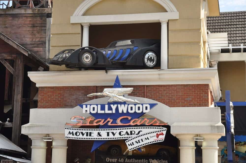 The Hollywood Star Cars Museum in Gatlinburg on The Strip.