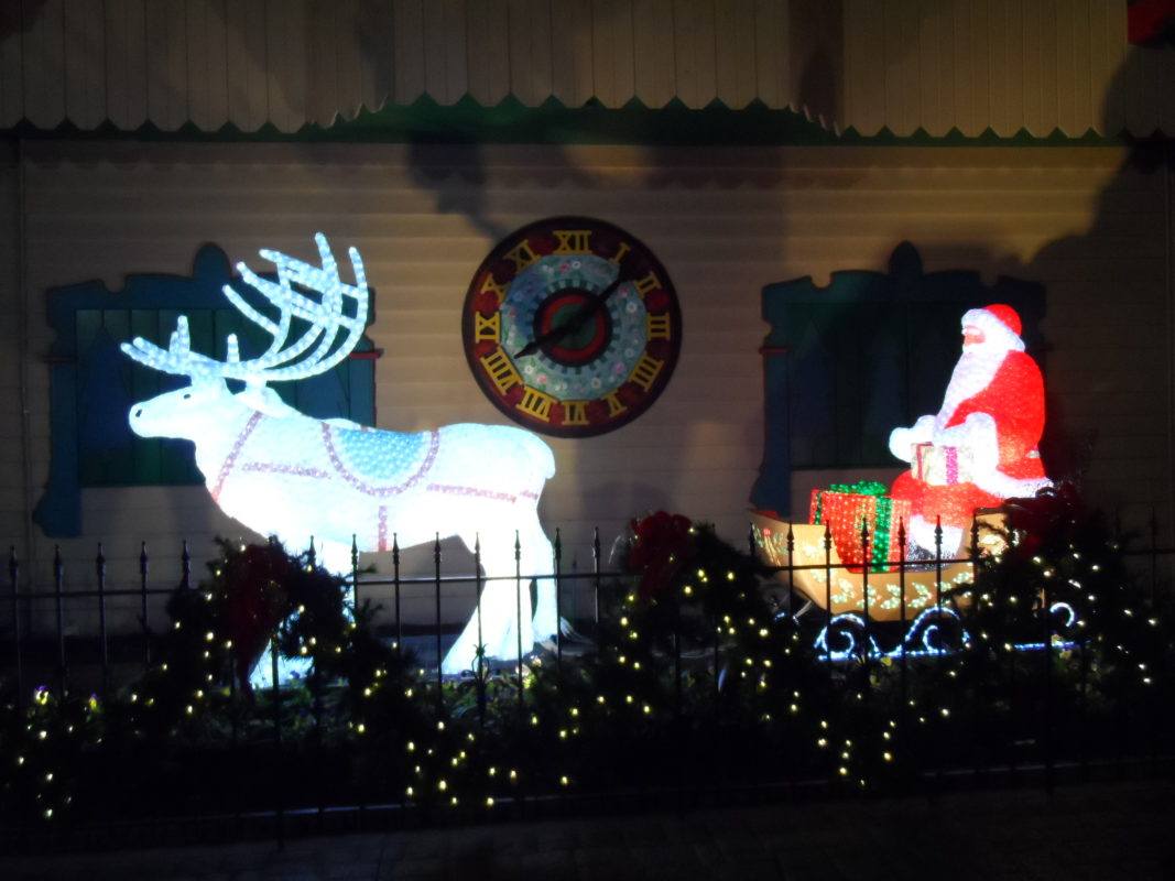 Santa Claus display at A Christmas Place