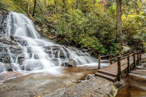 laurel falls in the smoky mountains